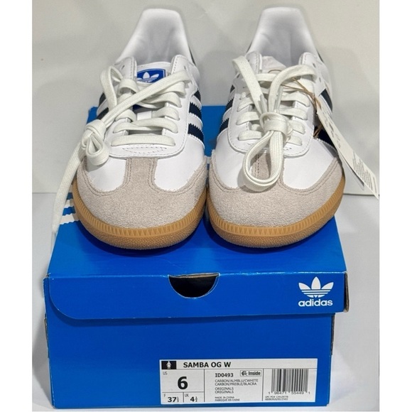 Adidas Samba OG Original "Cloud White/Night Indigo/Gum" Women’s sneakers Size 6 - Picture 12 of 16